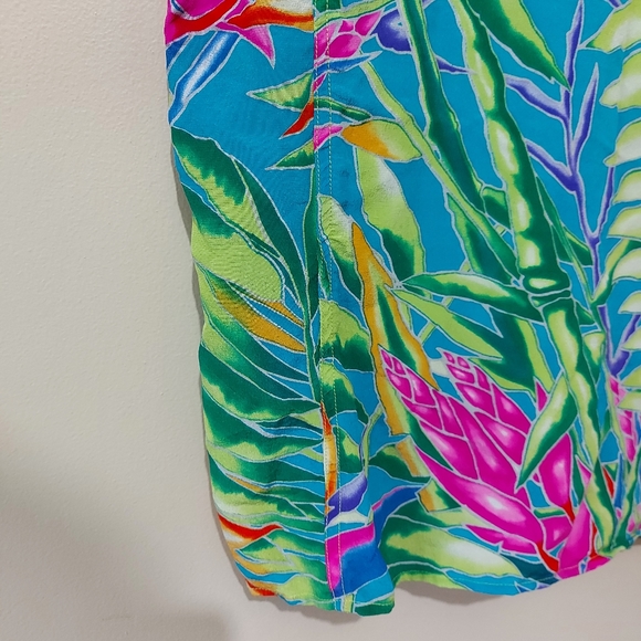 Diane Gilman Tropical Silk Tank Top - Picture 3 of 6